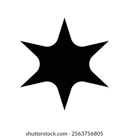 Star icon with white background