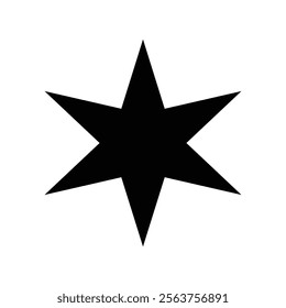 Star icon with white background
