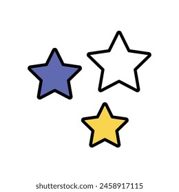 Sternsymbol mit weißem Hintergrund Vektorgrafik Stock Illustration