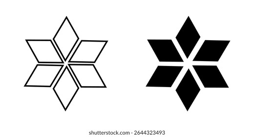 Icono de estrella sobre fondo blanco