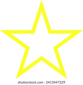 star icon with yellow outline