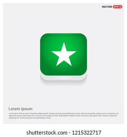 Star IconGreen Web Button - Free vector icon