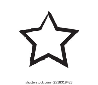 Ícones de estrela projetados isolados em fundo branco.