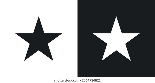 Star icons in flat syle