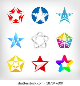 Star icons and logo inspiration collection