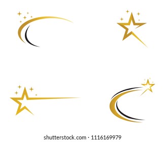 Star icons logo template vector