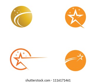 Star icons logo template vector