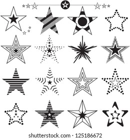 Star icons and logos collection