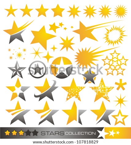 Star icons and logos collection