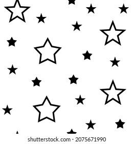 Star icons seamless pattern. Texture background with stars.