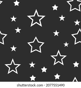 Patrón sin fisuras de iconos de estrella. Fondo de textura con estrellas.