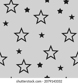Star icons seamless pattern. Texture background with stars.