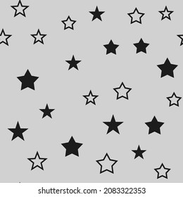 Star icons seamless pattern. Texture background with stars.