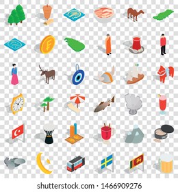 Star icons set. Isometric style of 36 star vector icons for web for any design