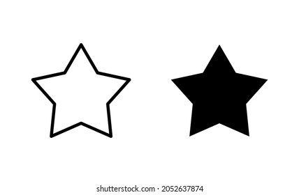 Star Icons set. rating sign and symbol. favourite star icon