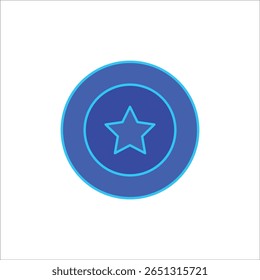 Iconos de estrella. Ilustración vectorial de color simple