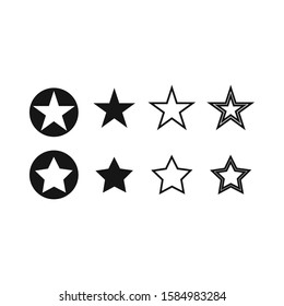 Star icons. Sparkles, shining burst. Vector symbols star isolated on white background vector