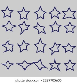 Star icons. Sparkles, shining burst. Vector symbols star isolated on white and coloring background