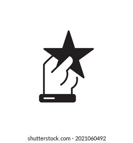 Star icons symbol vector elements for infographic web