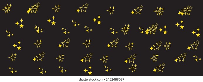 Star icons. Twinkling stars. Sparkles, shining burst. Christmas vector symbols isolated