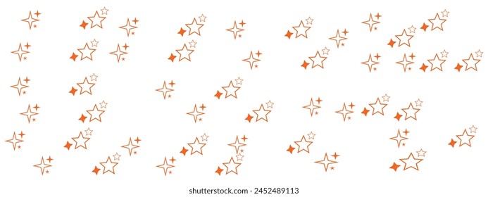 Star icons. Twinkling stars. Sparkles, shining burst. Christmas vector symbols isolated