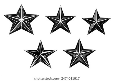 Star icons. Twinkling stars. Sparkles, shining burst. Christmas vector symbols isolated
