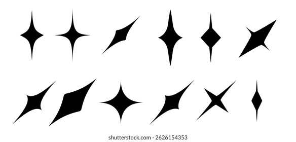 star icons in vector graphic illustration design