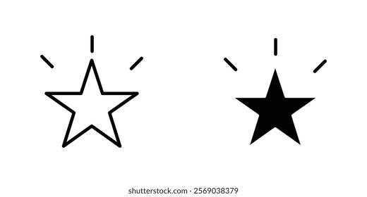 Star icons vector graphic pack