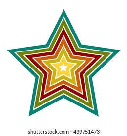 Star icons. Vector illustration.