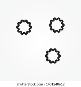Star icons Vector symbols star isolated on white background 