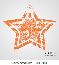 Star Icon.Stamp Design.Star Vector.