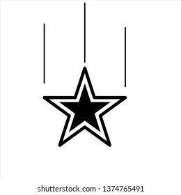 star icon,vector best flat line icon.