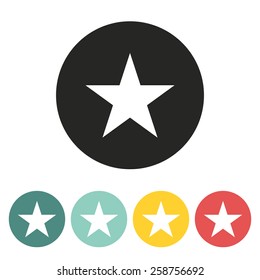 Star icon.Vector illustration.