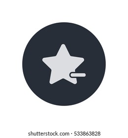 star idelete favorite icon vector, can be used for web and mobile design