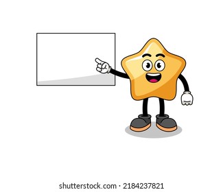 star illustration doing a presentation , character design