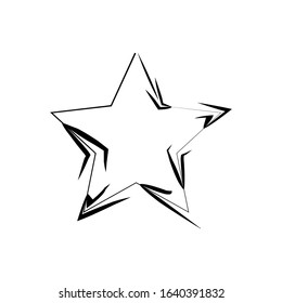 Star illustration icon vector template