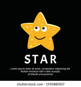 Star illustration logo template vector icon