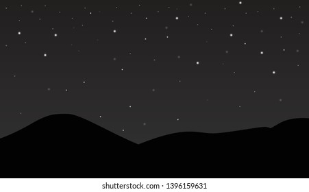star illustration on dark background.