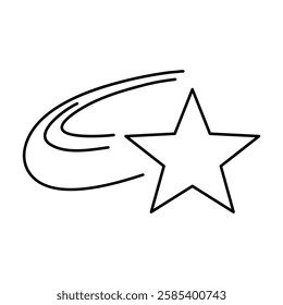 star illustration sparkling star icon