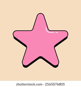 Star illustration or sticker design