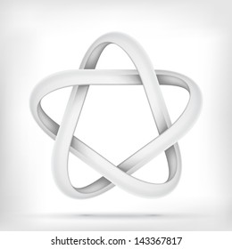 Star infinite loop abstract design template. Vector icon.