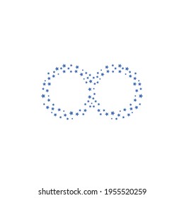 star infinity design logo vector template