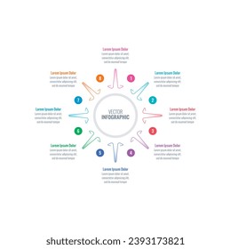 star infographic template. book. web, business, internet, annual report, magazine infographic template. eight step informational template