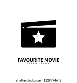 A star inside the Movie Clapperboard