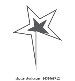 Star Isolated Flat Web Mobile Icon 