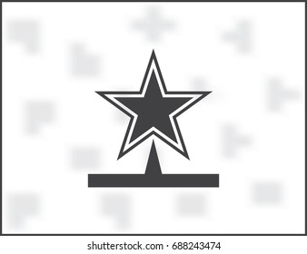 Star Isolated Flat Web Mobile Icon