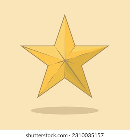 Star isolated on white background