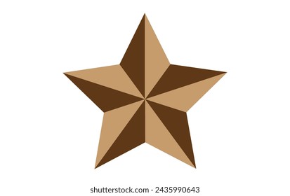 Estrella aislada sobre fondo blanco.