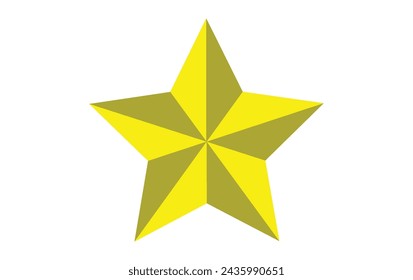 star isolated on white background.