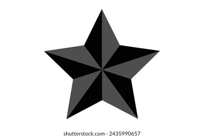 star isolated on white background.